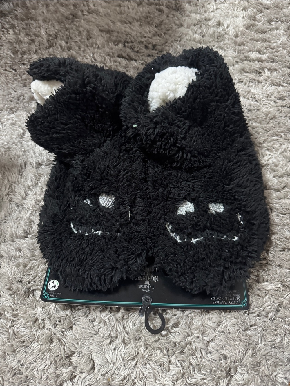 Disney nightmare before Christmas fuzzy sock slippers